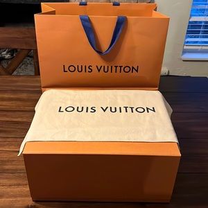 Original Louis Vuitton Dust Cover Bag, Bag Box, and Shopping Bag (Neonoe MM PM)